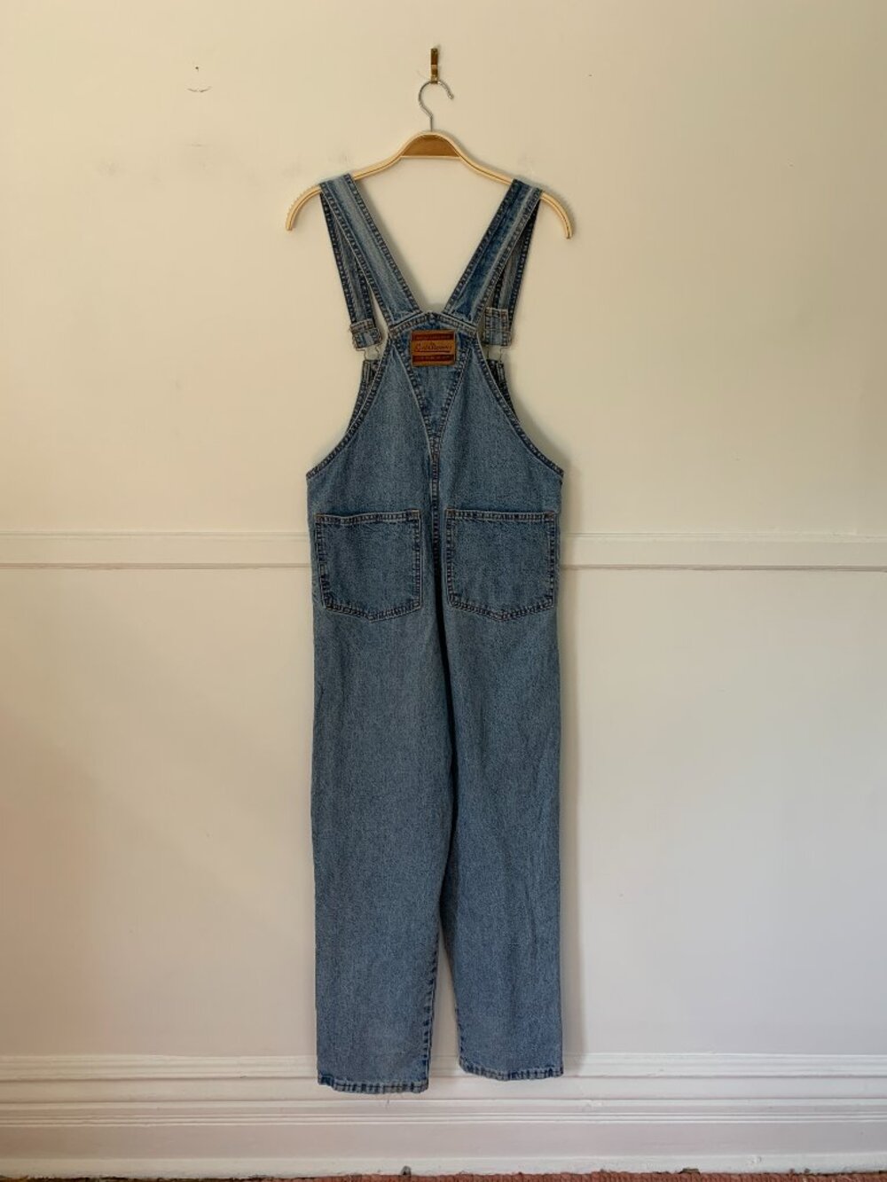 vintage 00s roots blue denim overalls - Picture 3 of 5